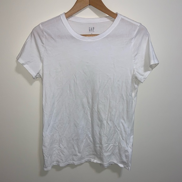 GAP Plain White Crew Neck Tee - Picture 1 of 3